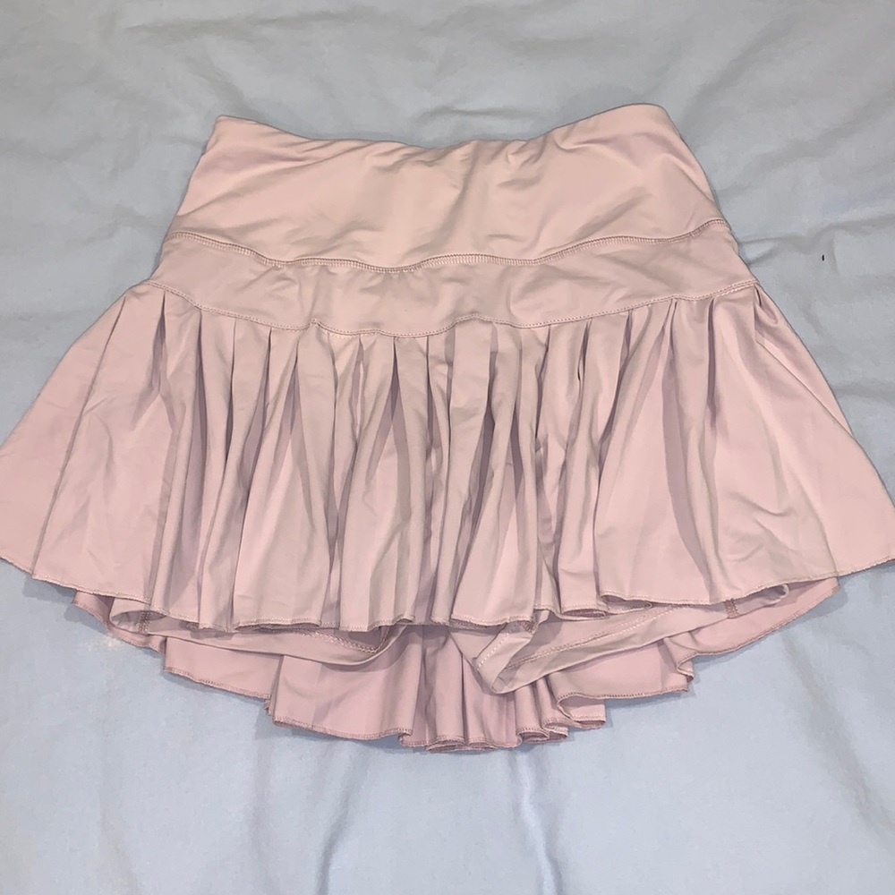 Gold hinge golf/ tenis skirt for teens/ women. Pink with gray